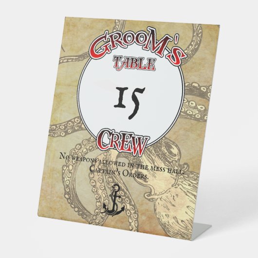 Groomsche Crew Sockelschild (Vorderseite)