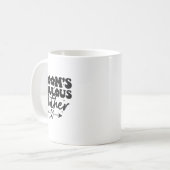 Groomsche großartige Mama der Groowy Kaffeetasse (Vorderseite Links)