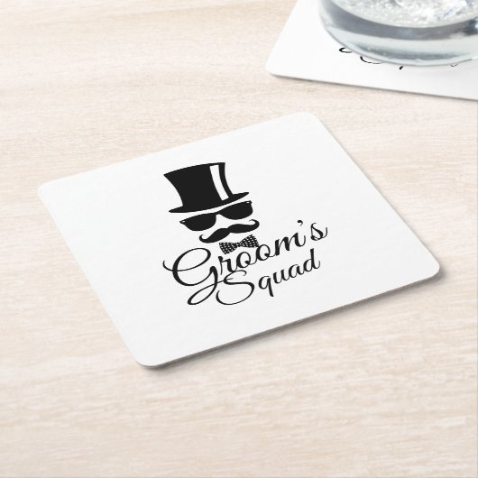 Groomsche Truppe Rechteckiger Pappuntersetzer (angewinkelt)
