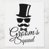 Groomsche Truppe Weinetikett (Einzelnes Label)