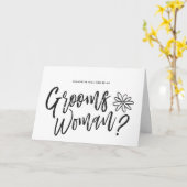GroomsFrau | Anfrage zur Hochzeit von Skripten Karte (Gelbe Blume)