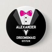 Groomsmaid Geschenk mit Individuelle Name und Hoch Button (Vorderseite)