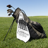 Groomsman Bachelor Party Squad Silhouette Name Golfhandtuch (Gras)