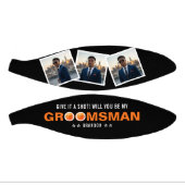 Groomsman Proposal Give it a Shot Photo Collage Mini Basketball (Panele)