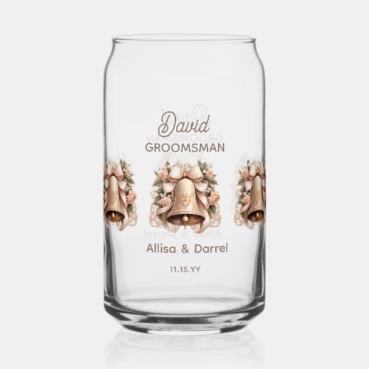Groomsman Soda Glass Dosenglas (Rückseite)