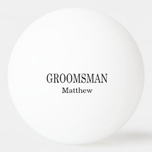 Groomsman Wedding Beer Pong  Tischtennisball