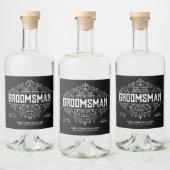 Groomsmen and Best Man Proposal Gift Liquor Alkoholflaschenetikett (Flaschen)