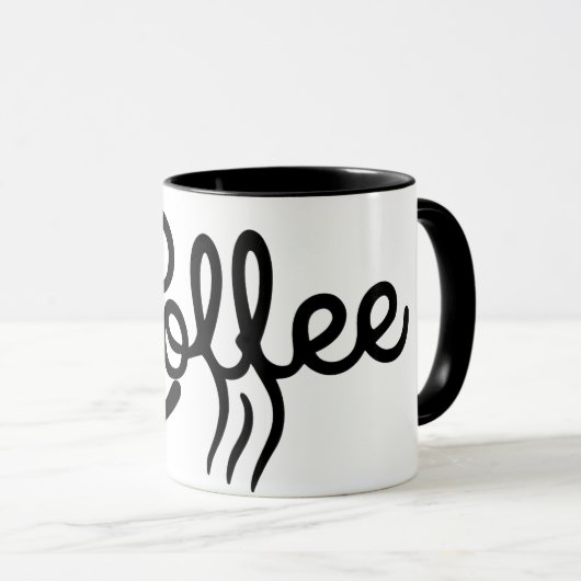 Groomsmen Morning Coffee Mug - Bold Script Wedding Tasse (VorderseiteRechts)