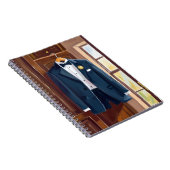 Groomsmen’s Tuxedo | Wedding Bachelor Watercolor Notizblock (Rechte Seite)