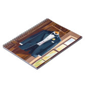 Groomsmen’s Tuxedo | Wedding Bachelor Watercolor Notizblock (Linke Seite)