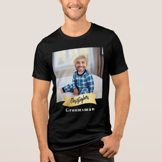Groomsmen Series: The Toddyler Tri-Blend Shirt (Vorderseite)