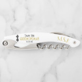 Groomswoman Dankeschön an die Gatsby-Gastgeschenk Kellnermesser (Vorderseite)