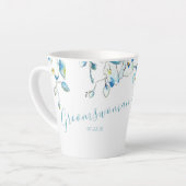 Groomswoman Gift Blue Watercolor Orchid Tasse (Linke Ecke)