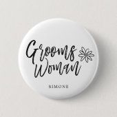 GroomsWoman | Skript-Schreiben Hochzeit Button (Vorderseite)