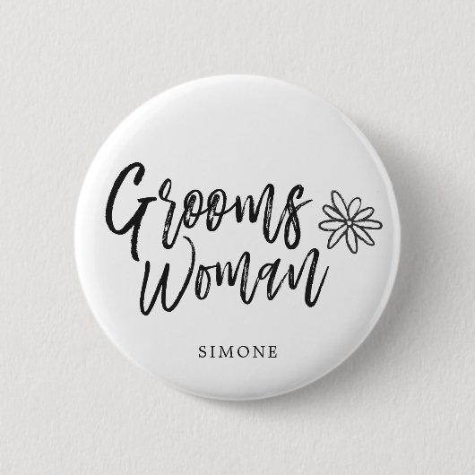 GroomsWoman | Skript-Schreiben Hochzeit Button (Vorderseite)