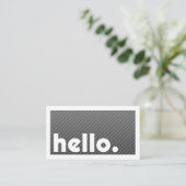 Groon HELLO Black Stripes Company Visitenkarte (Stehend Vorderseite)