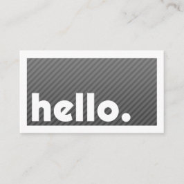 Groon HELLO Black Stripes Company Visitenkarte