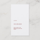 Groon Lipstick Rot Elegante Falu Rot Visitenkarte (Rückseite)