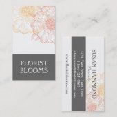 Groon Modern Florist Business Card Visitenkarte (Vorne/Hinten)