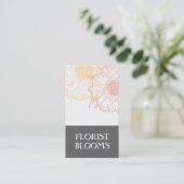 Groon Modern Florist Business Card Visitenkarte (Stehend Vorderseite)