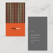 Groon Modern Orange Visitenkarte (Vorne/Hinten)