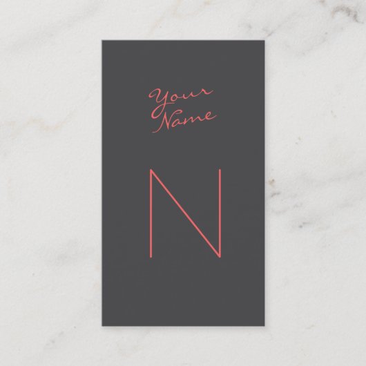 Groon Modern Script Visitenkarte (Vorderseite)