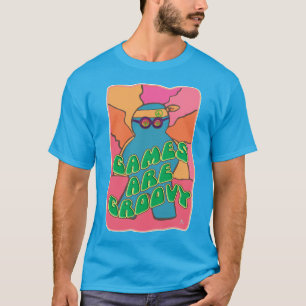 Grooooding Gamer Fun Board Spiel Retro Kunst T-Shirt