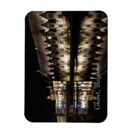 'Groot Vleeshuis', Gent, Belgien, Nachts Magnet