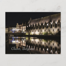 'Groot Vleeshuis', Gent, Belgien, Nachts Postkarte