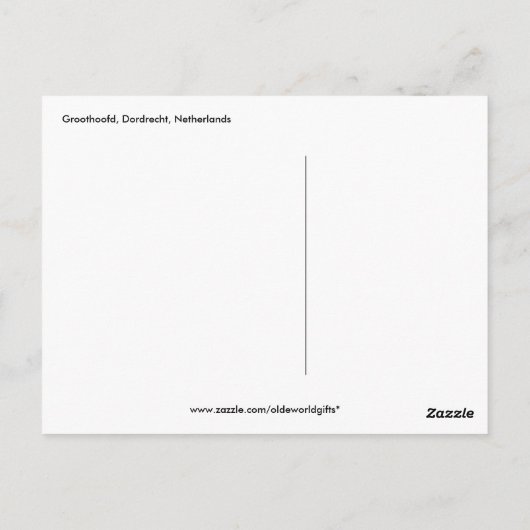 Groothoofd Dordrecht Postkarte (Rückseite)