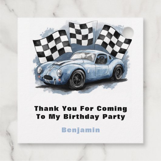 Groove 2 Fast Birthday Party Danke Geschenkanhänger (Rückseite)