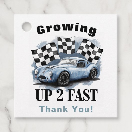 Groove 2 Fast Birthday Party Danke Geschenkanhänger (Vorderseite)