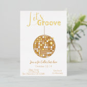 Groove Bachelorette Tour lass Last Disco Folieneinladung (Stehend vorne)