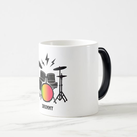 Groove Guardian Custom Drum Kit Personalisiert Verwandlungstasse (VorderseiteRechts)