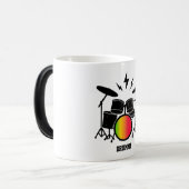 Groove Guardian Custom Drum Kit Personalisiert Verwandlungstasse (Vorderseite Links)