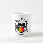 Groove Guardian Custom Drum Kit Personalisiert Verwandlungstasse (Mittel)