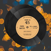 Groove in Celebration: Vinyl Record Birthday Einladung