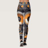 Groove in Style: Retro Boombox Leggings (Rückseite)