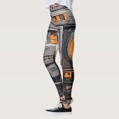 Groove in Style: Retro Boombox Leggings (Links)