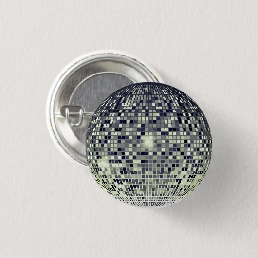 Groove in Style: Retro Disco Ball Button (Vorne & Hinten)