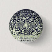 Groove in Style: Retro Disco Ball Button (Vorderseite)