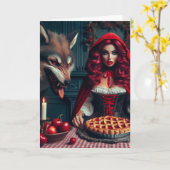 Groove Little Red Big Bad Wolf Geburtstag Karte (Gelbe Blume)