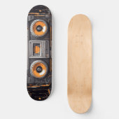 Groove On Move: Retro Boombox Skateboard (Vorderseite)