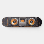 Groove On Move: Retro Boombox Skateboard (Horizontal)