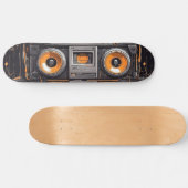 Groove On Move: Retro Boombox Skateboard (Horizontal)