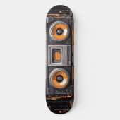 Groove On Move: Retro Boombox Skateboard (Vorderseite)