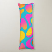 Groove Pop - Funky Retro Abstrakt Throw Kissen (Rückseite (Vertikal))