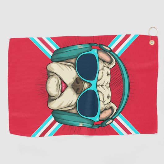 Groove Pup Golfhandtuch (Horizontal)