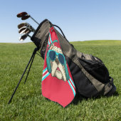 Groove Pup Golfhandtuch (Gras)