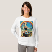 Groove Queen: Music Lover T - Shirt für Frauen (Vorne ganz)